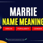 marrie name meaning