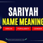 sariyah name meaning