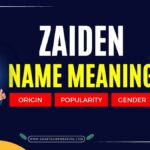 zaiden name meaning