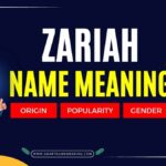 zariah name meaning